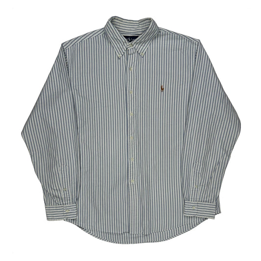 Ralph Lauren Striped Shirt - XL Blue Cotton