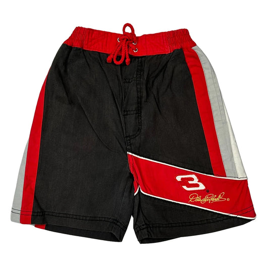 Vintage Age 6 Chase Authentics Nascar Sport Shorts - Small Black Cotton Blend