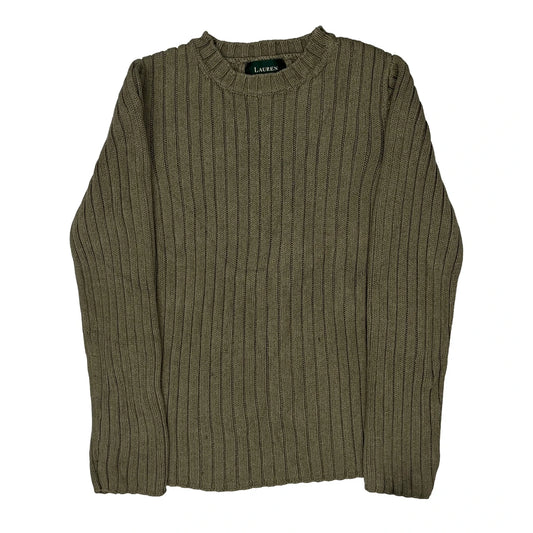 Vintage Ralph Lauren Petite Jumper - Small Khaki Cotton