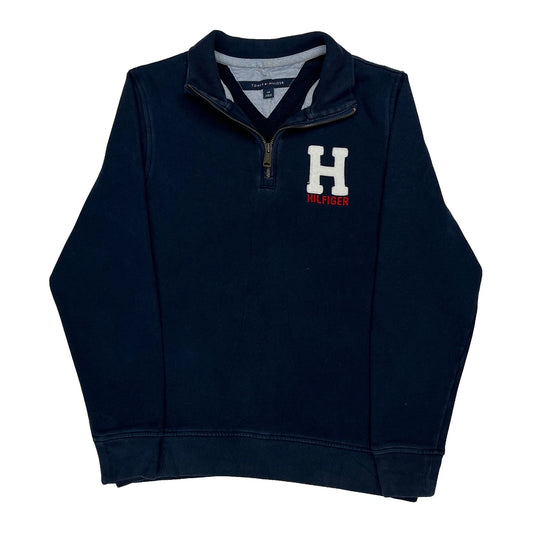 Tommy Hilfiger 1/4 Zip - Small Navy Cotton