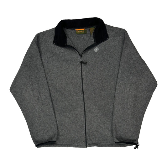 Timberland Fleece Jacket - Large Grey Polyester