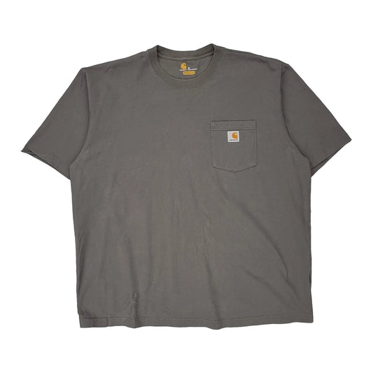 Carhartt T-Shirt - XL Grey Cotton