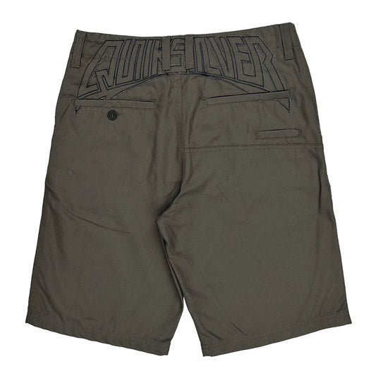 Quiksilver Chino Shorts - 32W 11L Grey Polyester