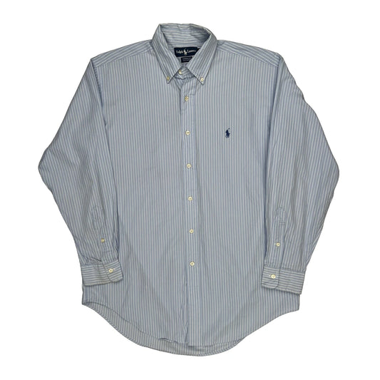 Ralph Lauren Striped Shirt - Medium Blue Cotton