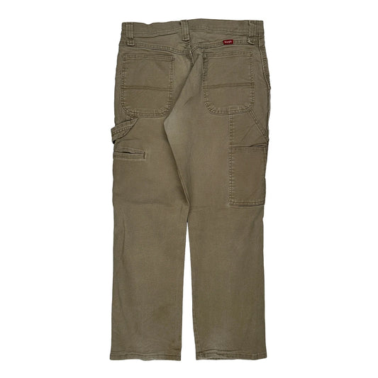 Wrangler Carpenter Trousers - 30W 30L Khaki Cotton