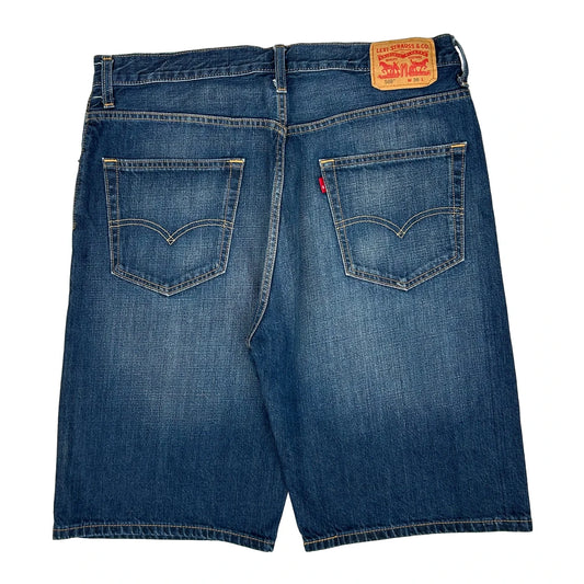 Vintage Levis 569 Baggy Denim Shorts - 36W 11L Blue Denim