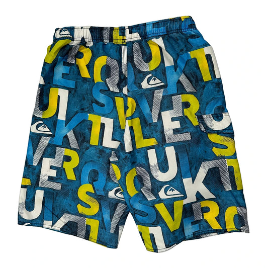 Vintage Age 16-18 Quiksilver Shorts - X-Largew 9L Blue Polyester