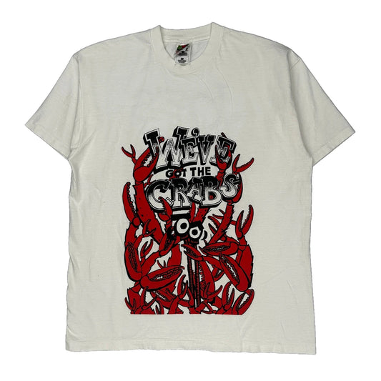 Joe'S Crab Shack Fruit Of The Loom Graphic T-Shirt - XL Red Cotton