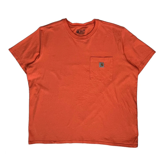 Vintage Carhartt T-Shirt - 2XL Orange Cotton