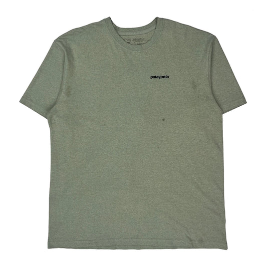 Patagonia Graphic T-Shirt - Large Green Cotton Blend