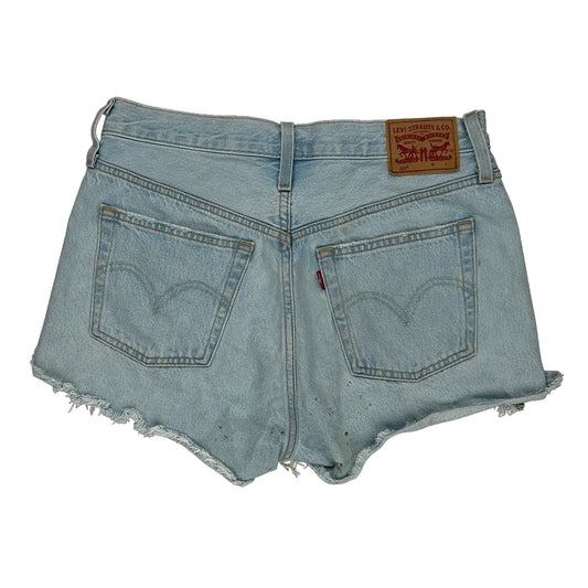 Levis Denim Shorts - 29W UK 10 Light Wash Denim