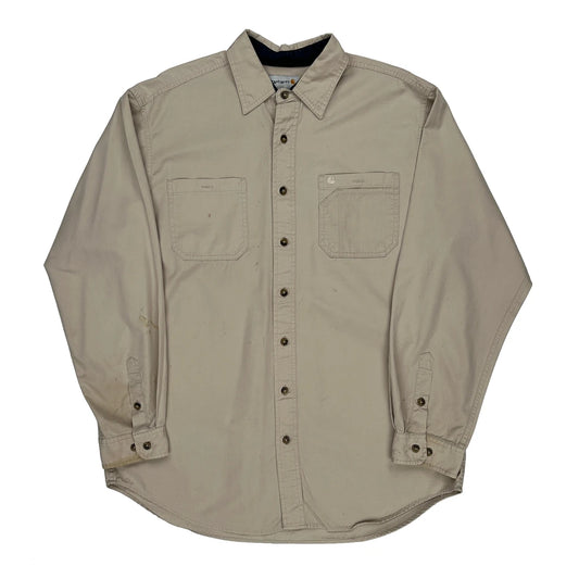 Carhartt Tall Shirt - XL Beige Cotton