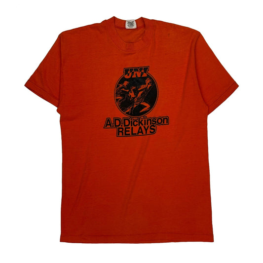 Unbranded Single Stitch T-Shirt - XL Orange Cotton