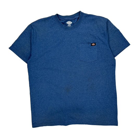 Dickies T-Shirt - XL Blue Cotton Blend