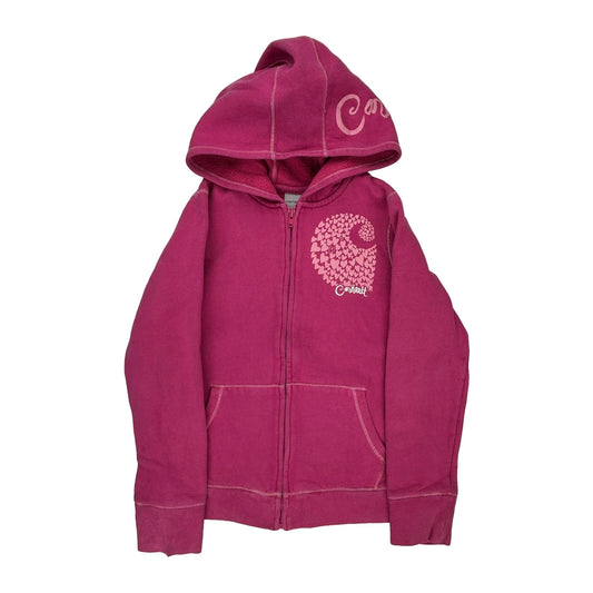 Age 10 Carhartt Hoodie - Medium Pink Cotton