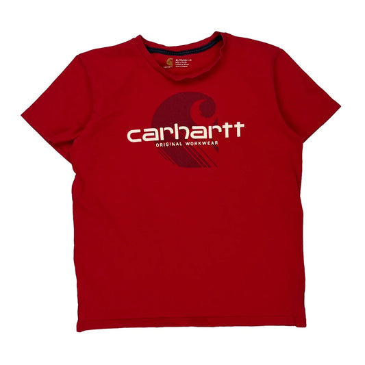 Age 14 Carhartt Graphic T-Shirt - XL Red Cotton
