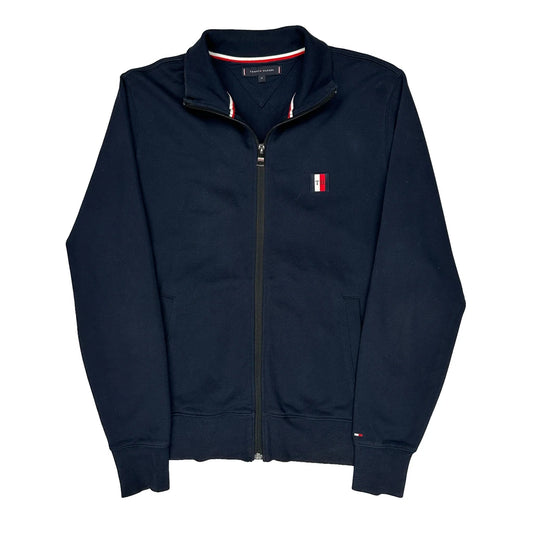 Vintage Tommy Hilfiger Track Jacket - Medium Navy Cotton