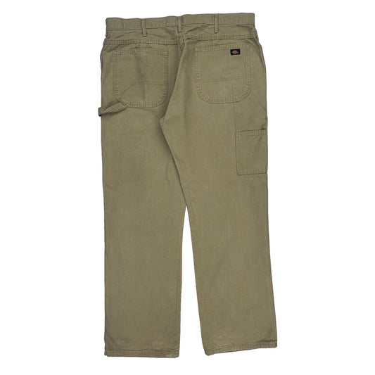 Dickies Carpenter Trousers - 36W 31L Beige Cotton
