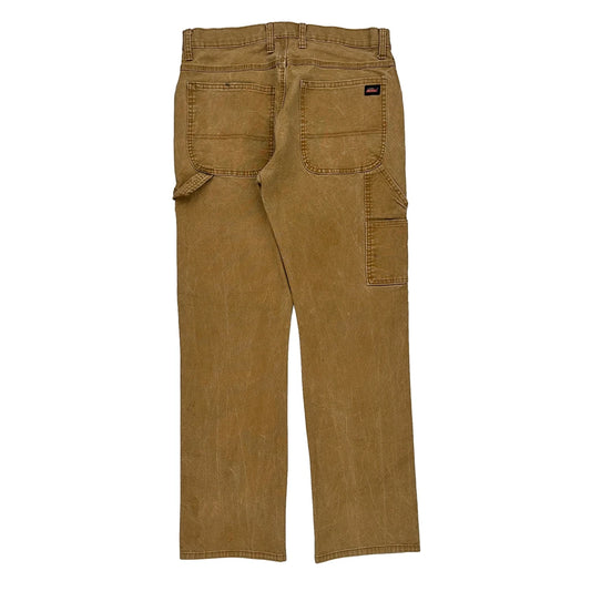 Dickies Carpenter Trousers - 33W 33L Brown Cotton