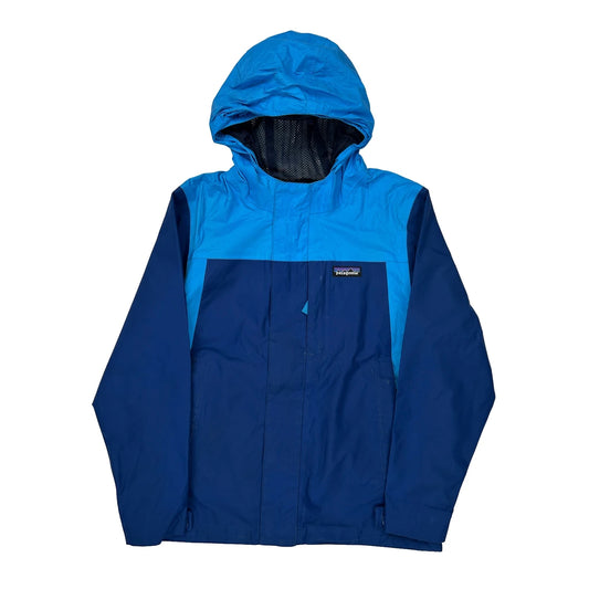 Age 7-8 Patagonia Windbreaker - Small Blue Polyester
