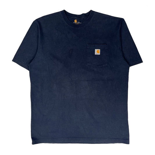 Carhartt T-Shirt - Large Navy Cotton