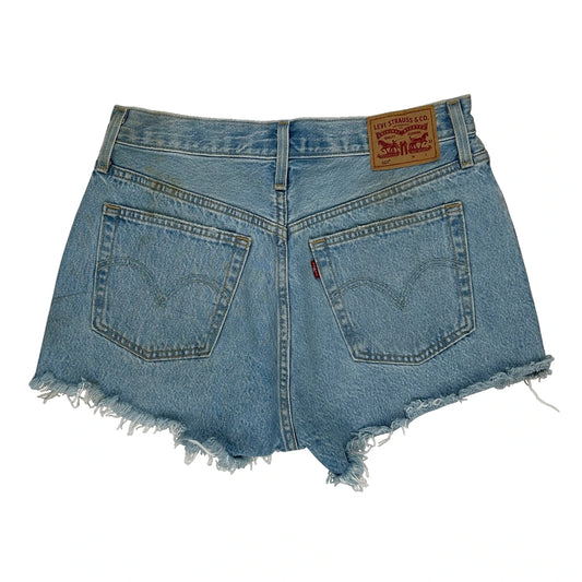 Levis Denim Shorts - 28W UK 8 Light Wash Cotton
