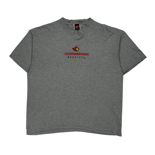 Senators Nike Graphic T-Shirt - Large Grey Cotton