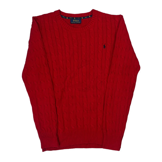 Vintage Polo By Ralph Lauren Jumper - Small Red Cotton