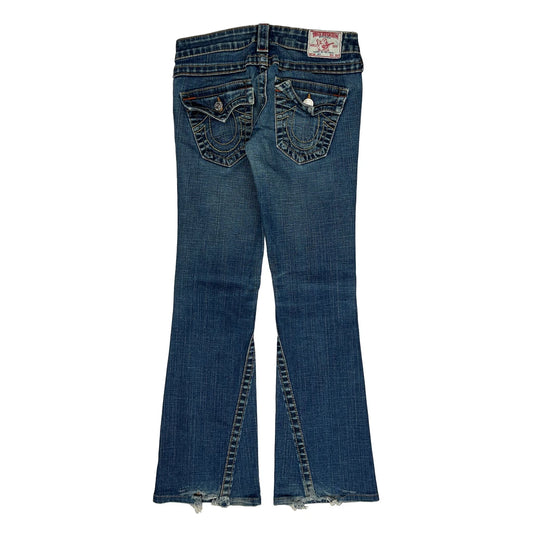 True Religion Boot Cut Jeans - 27W UK 4 Dark Wash Denim