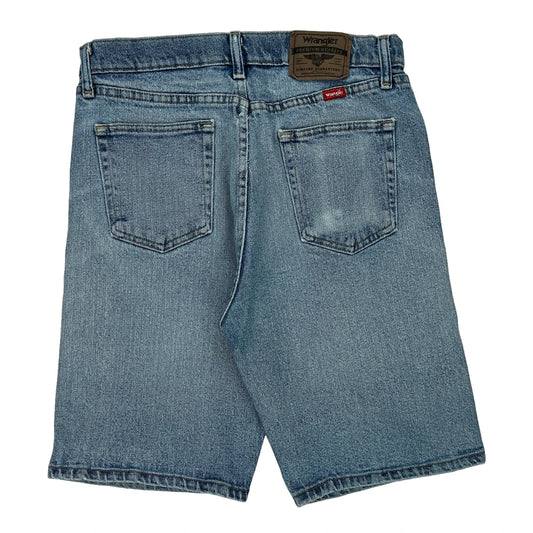 Wrangler Denim Shorts - 30W 10L Light Wash Denim