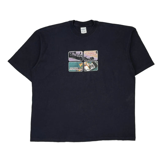 Guess Graphic T-Shirt - 2XL Black Cotton