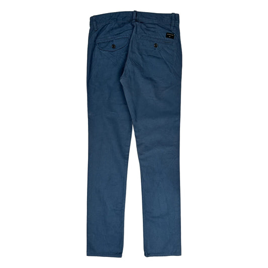 Vintage Quiksilver Slim Fit Chinos - 29W 32L Blue Cotton