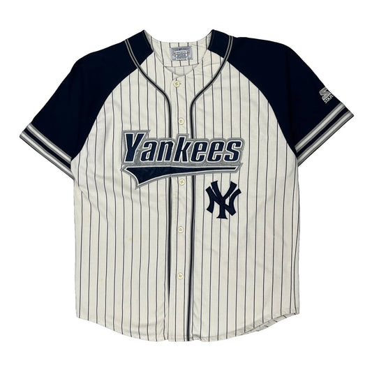 Yankees Starter Mlb Jersey - Large White Polyester Blend
