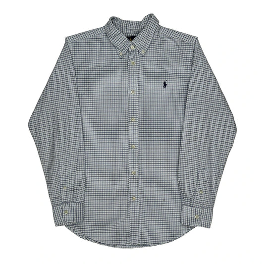 Age 16 Ralph Lauren Checked Shirt - XL Blue Cotton