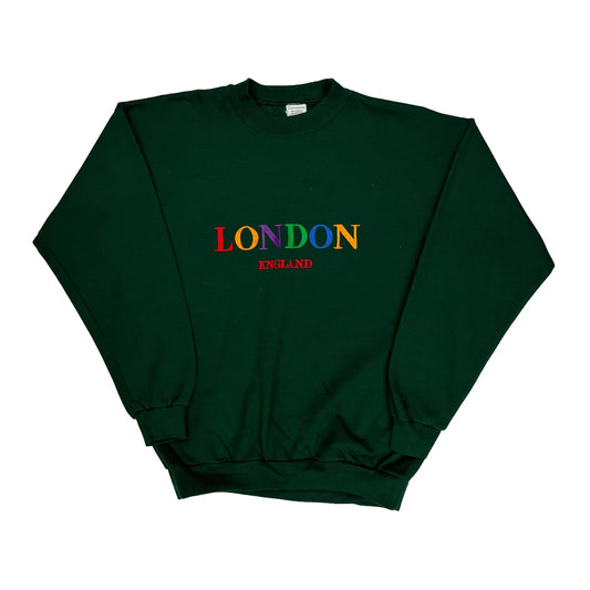 Made In UK Eurosweats Sweatshirt - Large Green Acrylic Blend