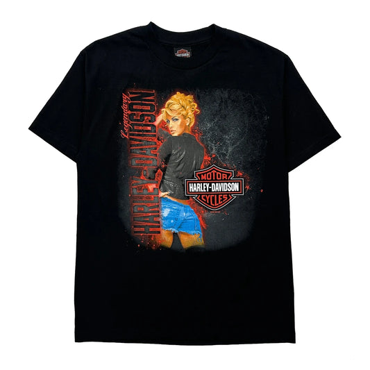 Chandler Harley-Davidson Harley Davidson Graphic T-Shirt - Medium Black Cotton