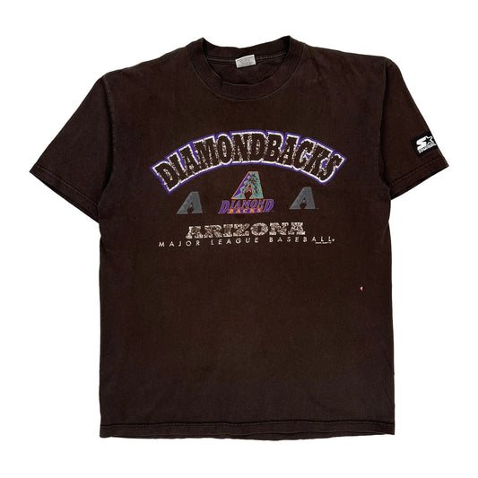 Arizona Diamondbacks Starter Mlb T-Shirt - Medium Black Cotton