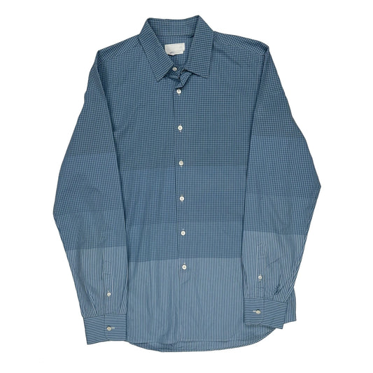 Prada Checked Shirt - Large Blue Cotton