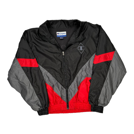 Champion Jacket - Large Black Nylon