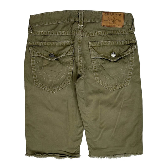 True Religion Chino Shorts - 33W 14L Khaki Cotton
