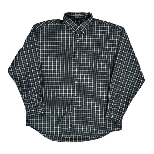 Vintage Chaps Ralph Lauren Checked Shirt - XL Blue Cotton Blend