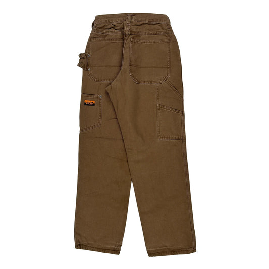 Dickies Carpenter Trousers - 25W UK 8 Brown Cotton