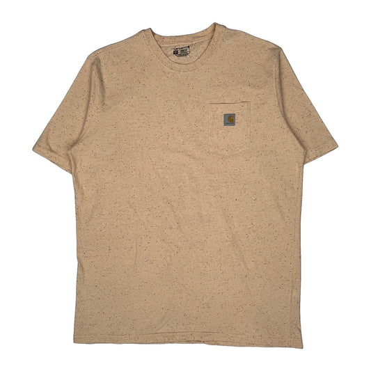 Carhartt Tall T-Shirt - 2XL Beige Cotton