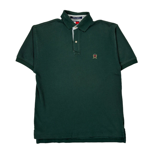 Tommy Hilfiger Polo Shirt - Small Green Cotton