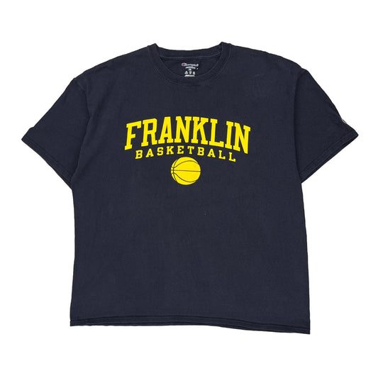 Franklin Basketball Champion College T-Shirt - XL Navy Cotton