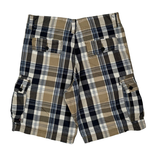 Levis Checked Cargo Shorts - 32W 11L Multicoloured Cotton
