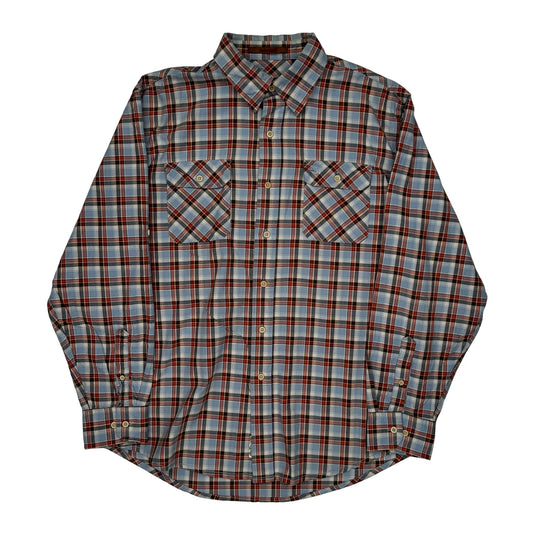 Timberland Checked Flannel Shirt - Large Multicoloured Cotton