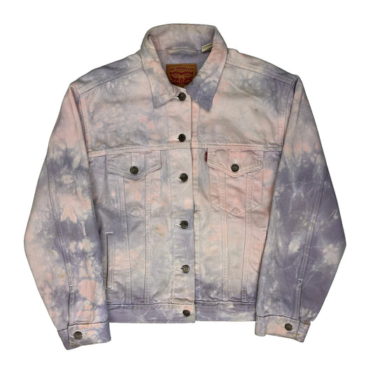 Levis Tie-Dye Denim Jacket - XL Purple Denim