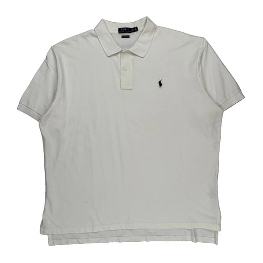 Ralph Lauren Polo Shirt - 2XL White Cotton
