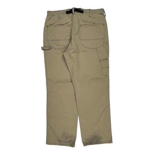Wrangler Carpenter Trousers - 36W 32L Khaki Cotton